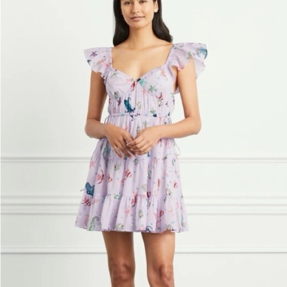 Hill House Lucia Dress Lilac Sea Creatures | Sz Sm